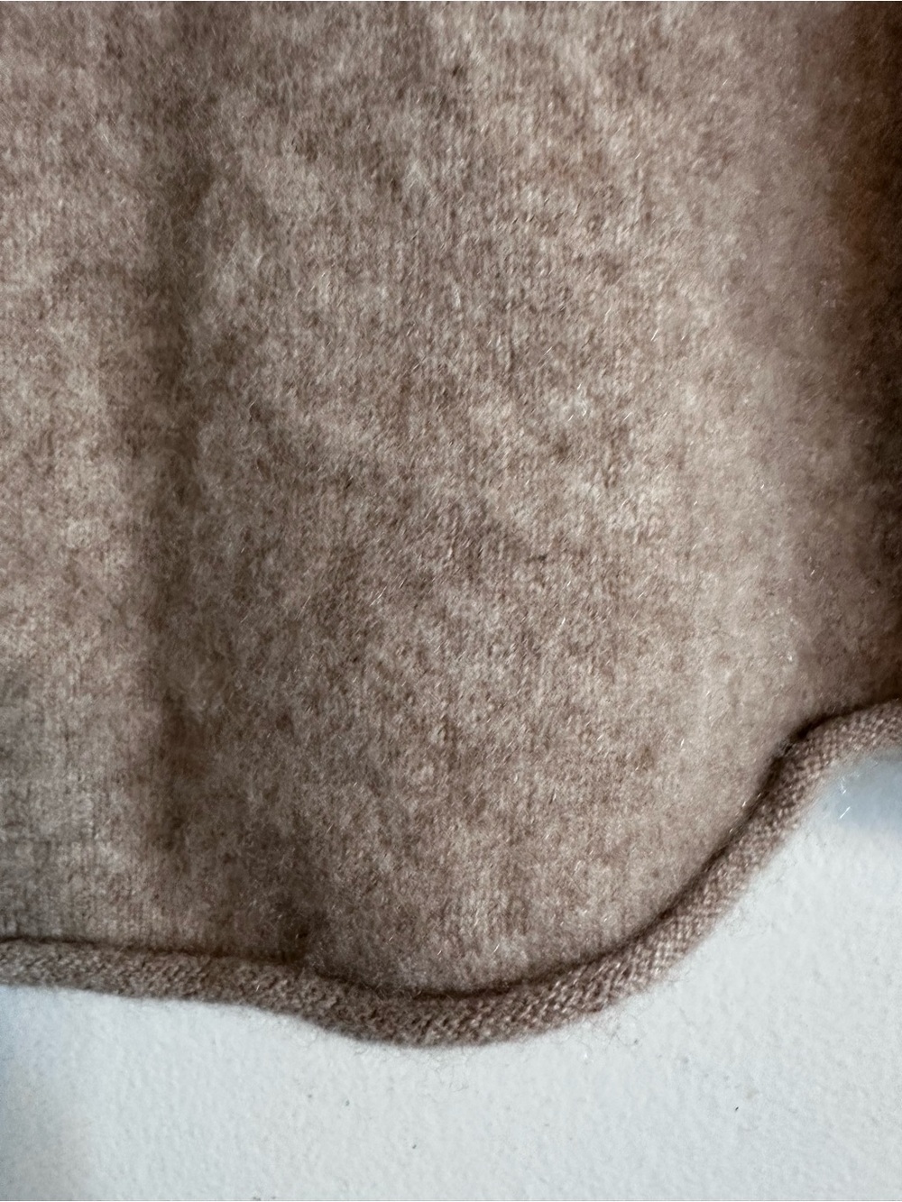 Quince Cozy Crewneck Sweater in Taupe - Picture 11 of 13